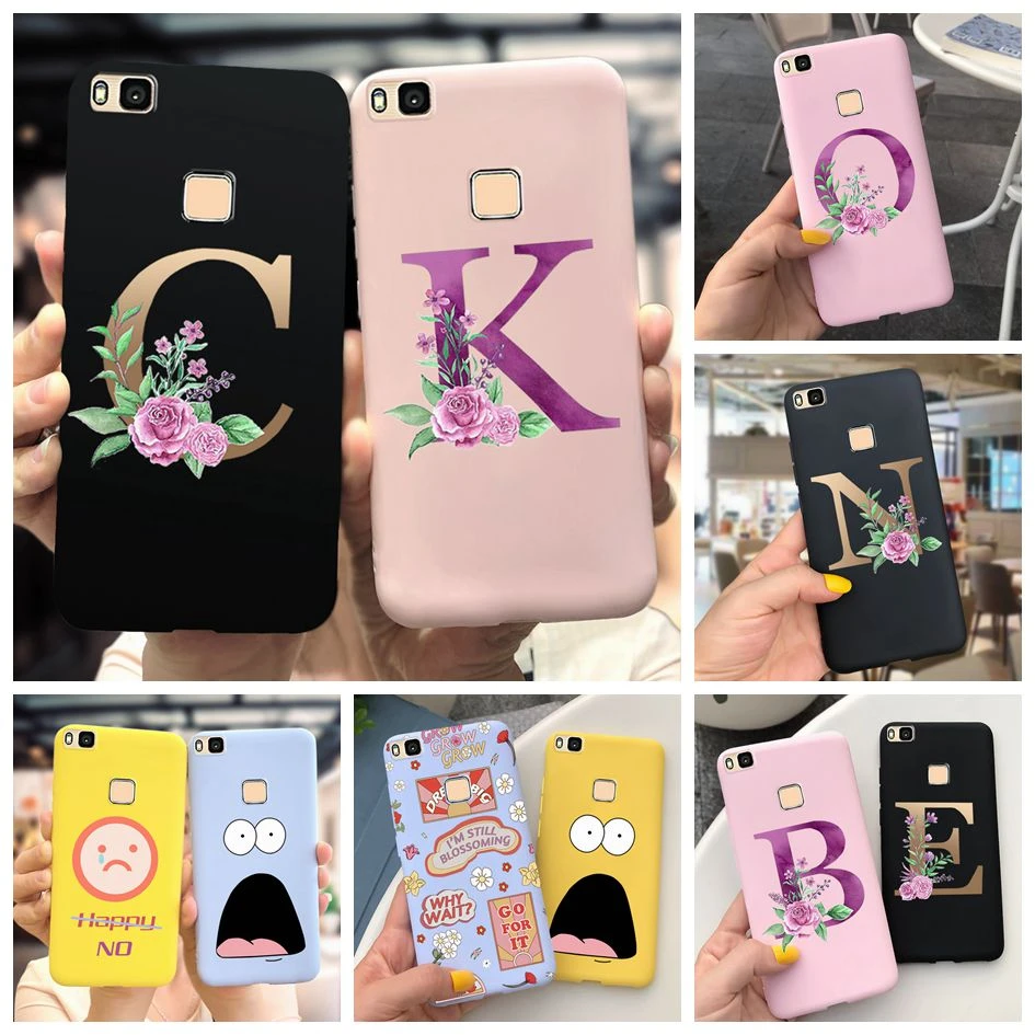 Funda trasera de silicona blanda Huawei P9 Lite 2016, con letras florales, parachoques para Huawei P9 Lite VNS L31 L21 L22 L23|Fundas antigolpes para teléfono| - AliExpress