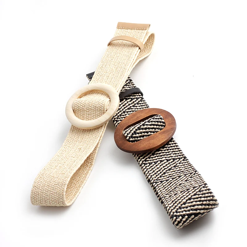

top Fashion Elegant Knitted Belts Elasticated Down Wide Belt Good Cute Style and Canvas Belt for Women Dress Jeans Pant Belts