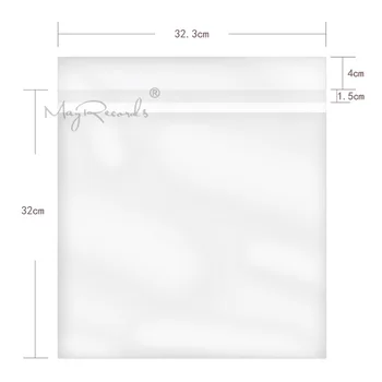 

50pcs 12 Inch Black Gel Recording Protective Sleeve Protective Cover Thickened 10 Silk Record Bag Consumer Electronics Accessory