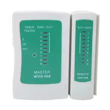 Портативный VC468 RJ45+ RJ11 LAN линейный тросик тестер проверка инструмент