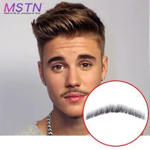 MSTN кружево Борода Для Мужчин Косплей швейцарское кружево невидимые поддельные бороды SalonChat100% волос ручной работы усы remy волосы