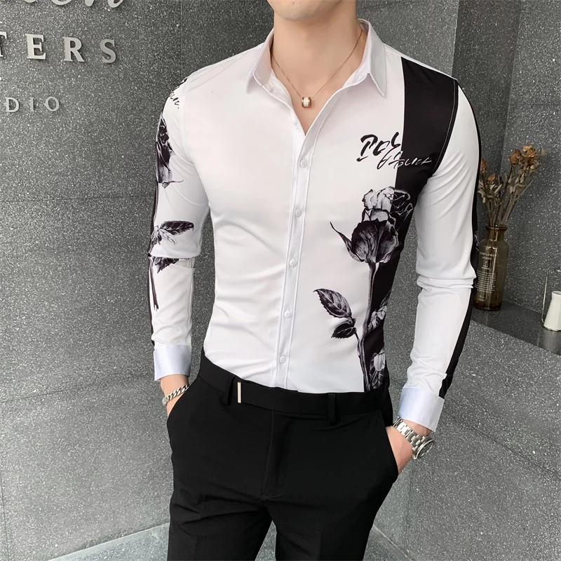 Long Sleeve Shirt Men Clothing 2021 