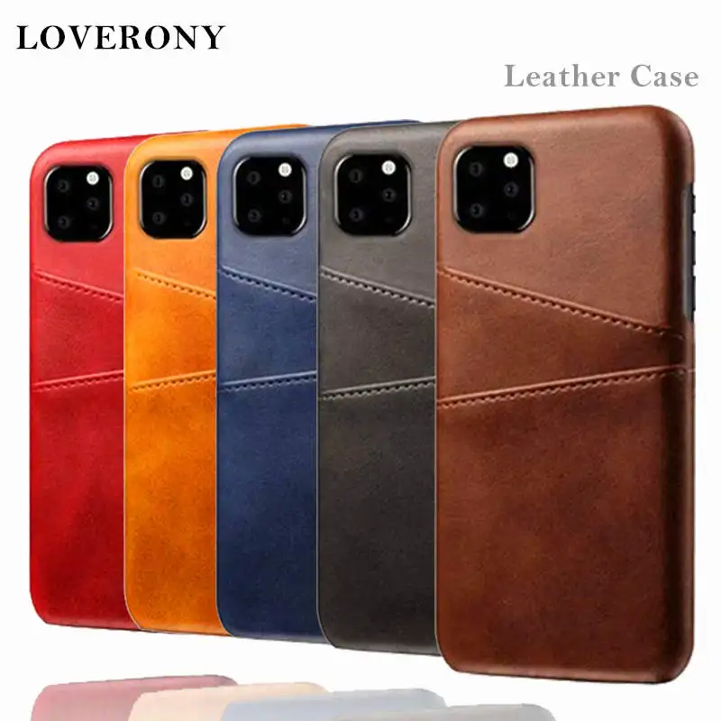 LOVERONY кожаный чехол для телефона iPhone 11 Pro Max задняя крышка чехлы кошелек карта X XR XS 6