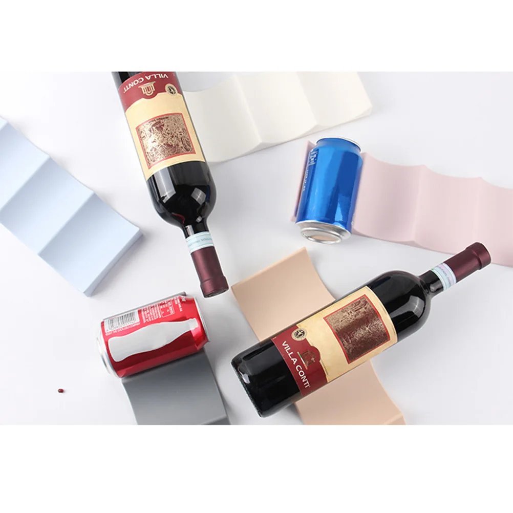 

European Style Wine Rack Plastic Wine Bottle Display Stacking Mat Can Easy Stacker Kitchen Cabinet Fridge Storage Rack