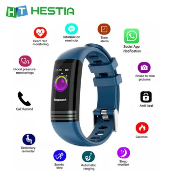 

Smart Band Fitness Tracker Waterproof Blood Pressure Oxygen Heart Rate Monitor Bluetooth Wristband Pedometer Smart Bracelet