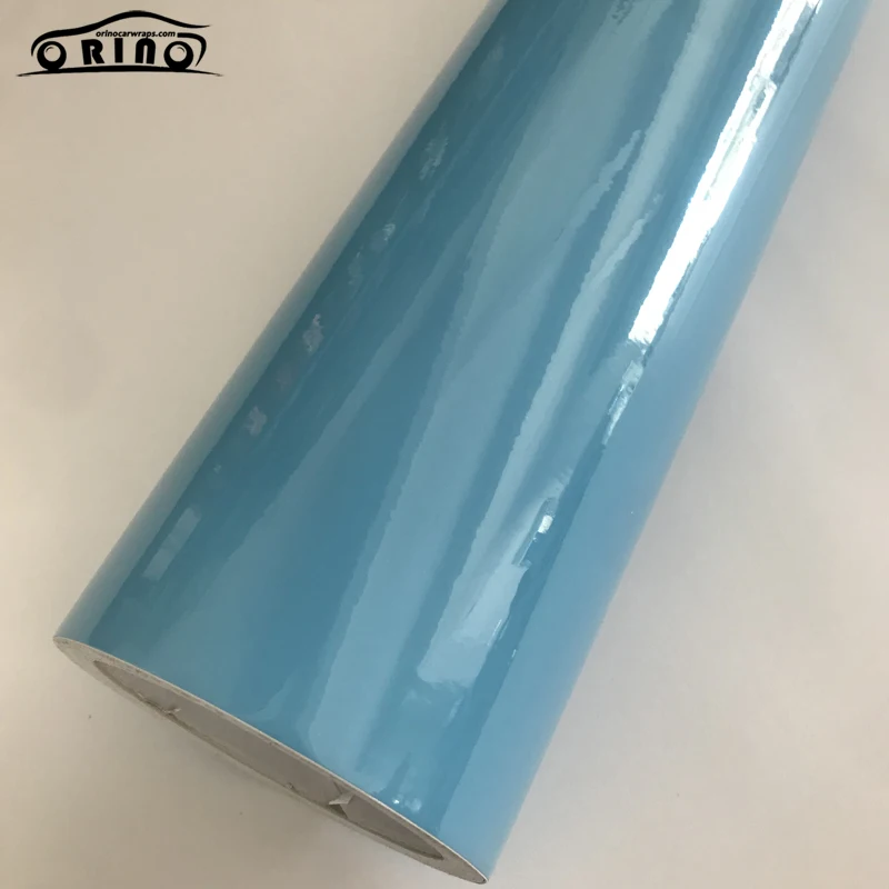 Light Blue Gloss Vinyl Wrap Sticker-1