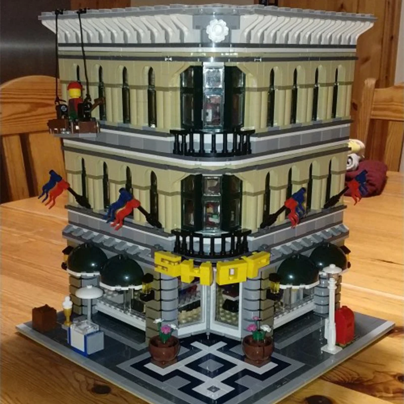 Lepinblocks 15005 Grand emperium строительные блоки 2182 шт 10211 City Street Creator Expert Строительные блоки Кирпич король детские игрушки