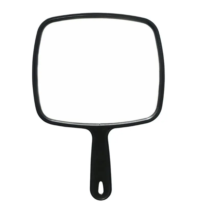 Портативные Профессиональные парикмахерские ручные зеркала с противоскользящей ручкой для макияжа ванной комнаты автомобиля заднего вида инструмент