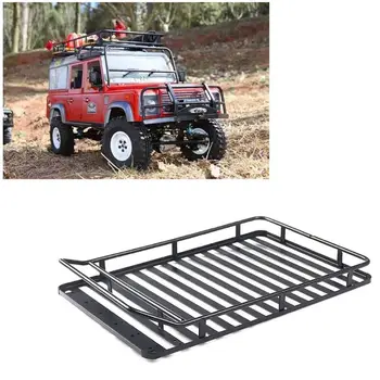

1:10 Luggage Carrier Metal Cars With LED Light Parts Roof Rack Toys for SCX10 D90