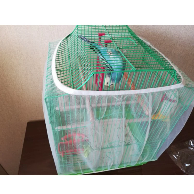Nylon Mesh Receptor Guard Bird Parrot Cover Soft Easy Cleaning Airy Fabric Cage Catcher Supplies|Птичьи клетки и гнезда| |