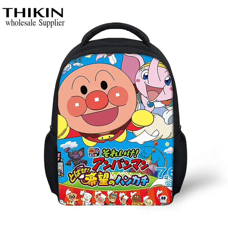 Тикин аниме Anpanman принт Дети дошкольного школьная сумка мультфильм маленький детский сад рюкзак дети мальчик девочка мини школьные сумки - Цвет: as picture