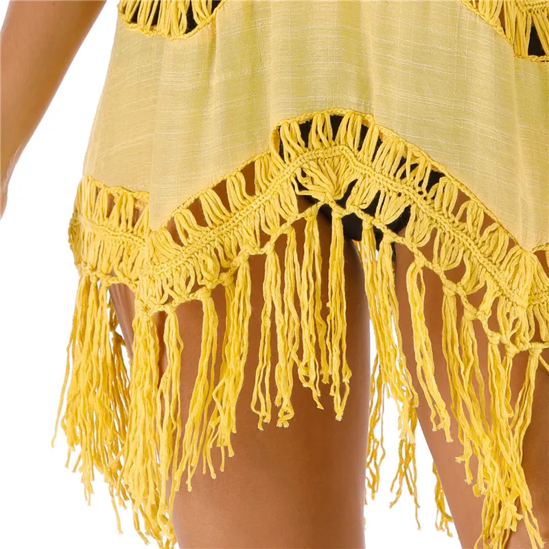 Crochet Beach Cover Up for Women Fringe Knitted Dresses Tunics Black Beachwear High Neck Fishet Black Cover-ups Sexy Coverups Crochet Beach Cover Up for Women Fringe Knitted Dresses Tunics Black Beachwear High Neck Fishet Black Cover-ups Sexy Coverups