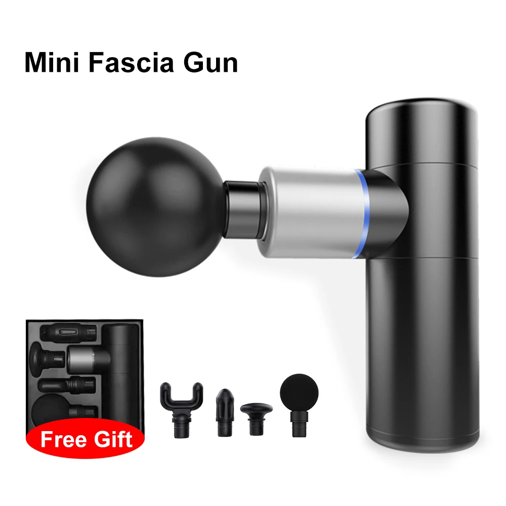 

Mini Vibration quiet Massage Gun Deep Muscle Massager Muscle Pain Body Massage Exercising Shaping Training Thick Muscle Tissue