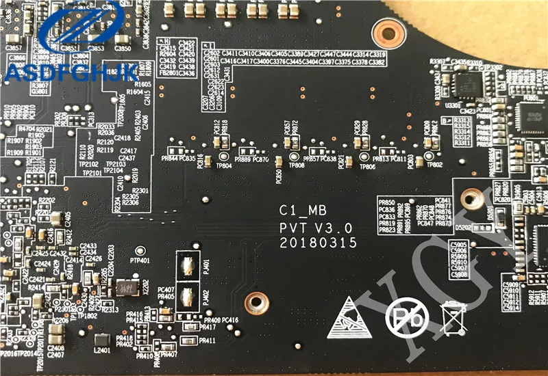 Материнская плата для ноутбука Razer blade 15 RZ09 RZ09-02385E92 материнская плата C1-MB ПВТ V3.0 i7-8750H GTX1060 тест нормально