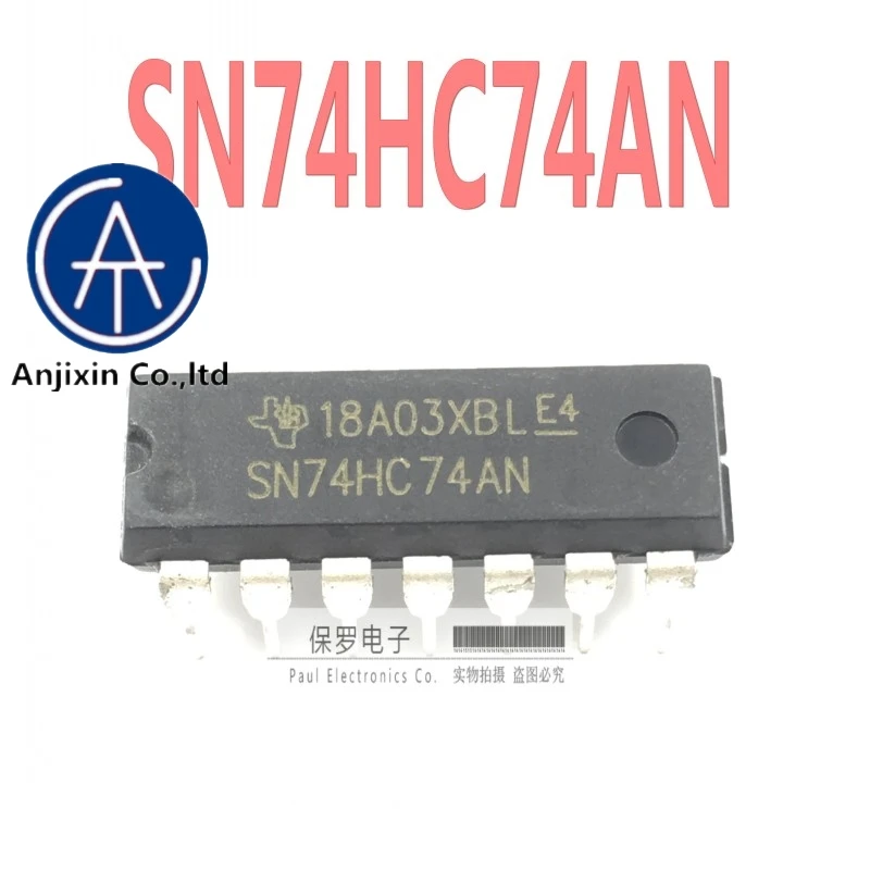 

10pcs 100% orginal and new eight-bit tri-state output trigger SN74HC74AN 74HC4 DIP-14 straight plug new stock real stock
