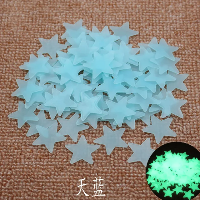 1 SET Night Luminous Stars Stickers Funny Toys for Kids Bedroom Decor Christmas Birthday Gift Glow in the Dark Toys 6
