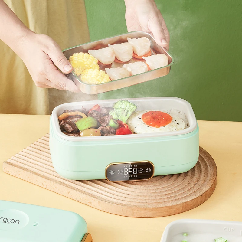 

500W Electric Lunch Box Rice Cooker Hotpot Portable Cooking Pot Multicooker Heat Preservation Food Warmer Mini Frying Pan 220V