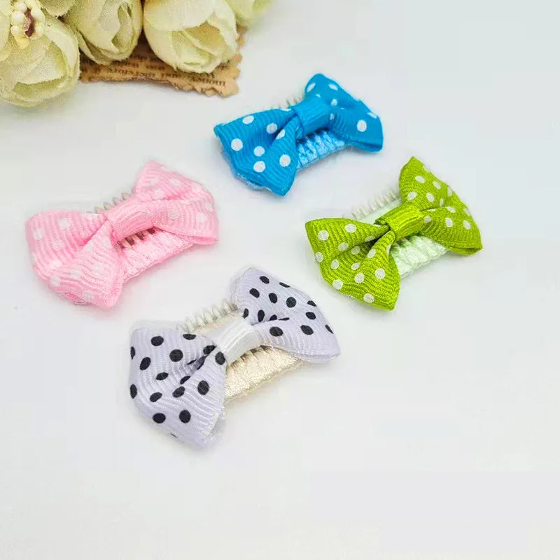 

Cute Dogs Hairpin Polka Dot Dog BB Clip Pet Headdress Teddy Maltese Yorkshire 3.2 Cm Broken Hair Clip Dog Grooming Accessories