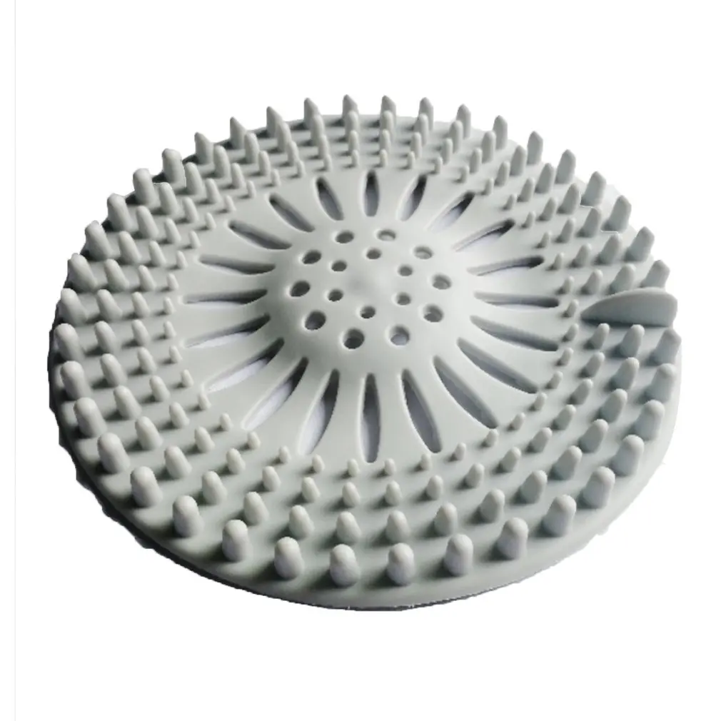 Round Floor Drain Mat Cover Plug Water Filter Shower Drain Covers Sink Strainer Filter Hair Stopper For Bathroom Kitchen