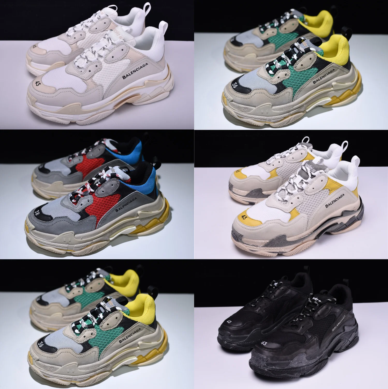 Новинка кроссовки BALENCIAGAS TRIPLE S редкая серия для мужчин/женщин обувь папы | Спорт и