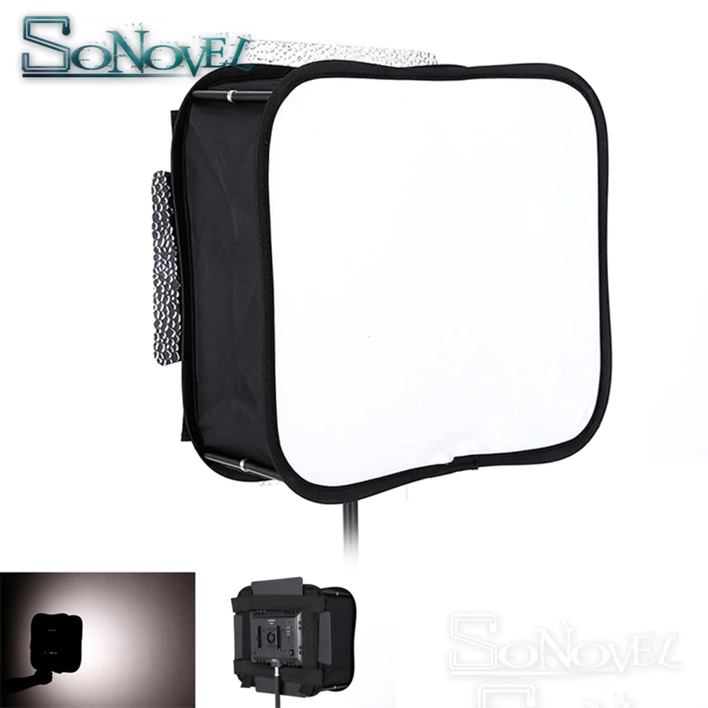 Diffusore Softbox 23*23 Per Yongnuo Yn600L Ii Yn900 Yn300 Yn300 Iii Air Led Video Light Panel Filtro Morbido Pieghevole