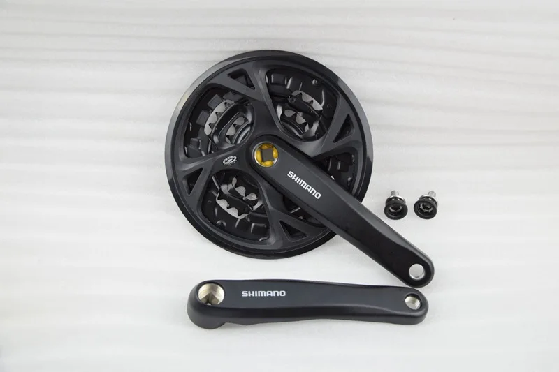 SHIMANO Fc-m371 шатун со звездами для велосипеда 9 скоростей квадратное отверстие шатун горный велосипед 27 скоростей рифленый диск шатун 44 зуба