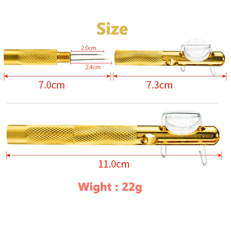 1 шт. рыболовный крючок двухсторонняя игла узлы завязыватель петли набор