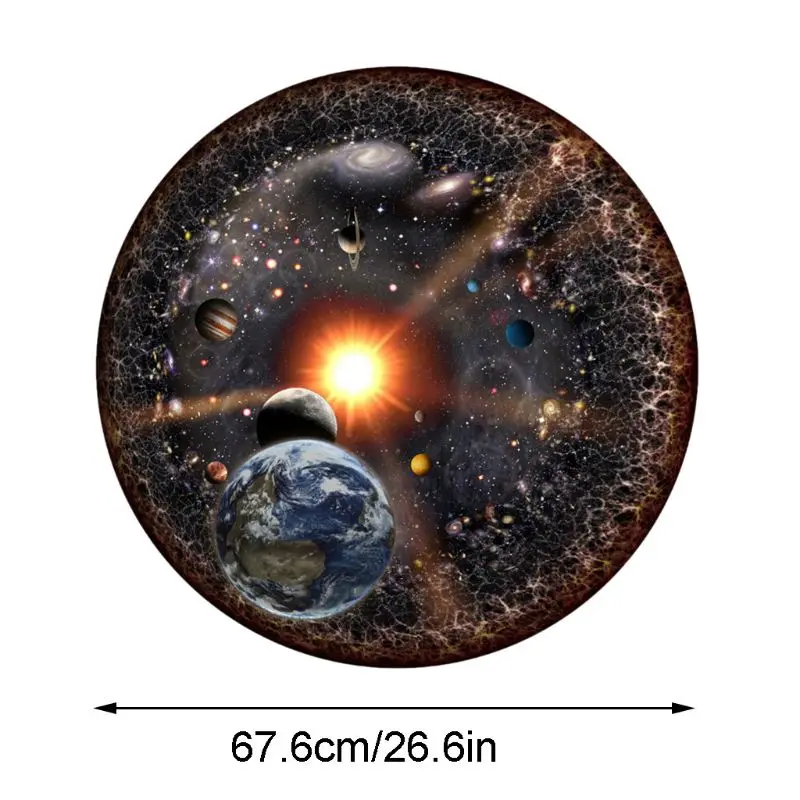 

1000 Pieces Blocks Round Puzzle Space Universe Circular Jigsaw Intellectual Toy