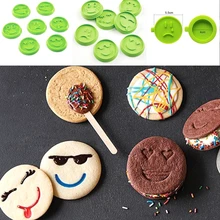 7 шт./компл. смайлик бисквит форма DIY улыбающееся лицо резак для печенья набор Инструменты для украшения торта тиснение формы для печенья