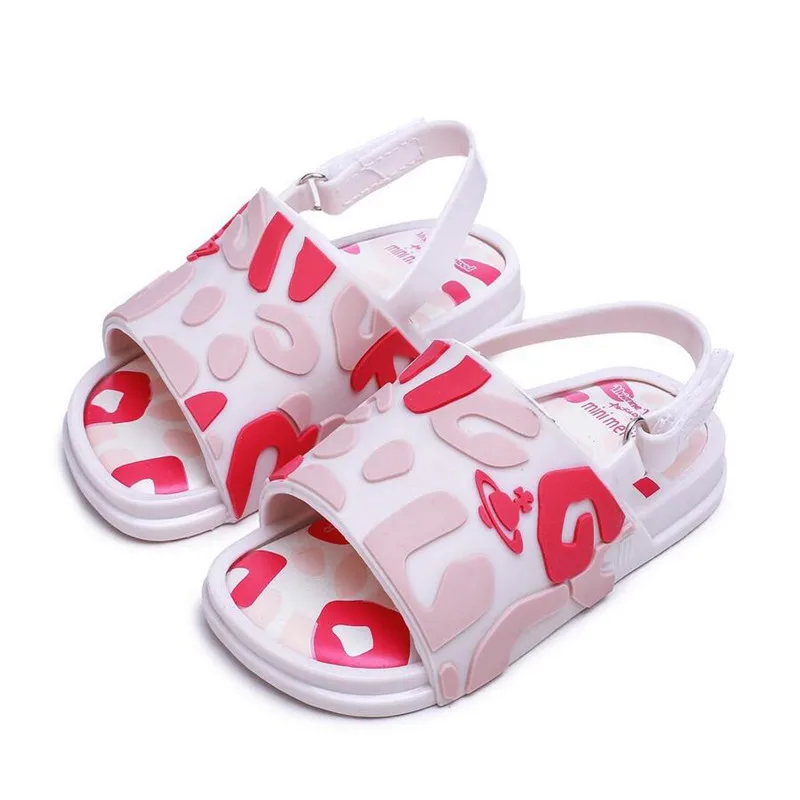 Обувь с бантом Mini Melissa Mickey; Новинка года; летняя прозрачная обувь для девочек; нескользящие пляжные сандалии для мальчиков и девочек; сандалии для маленьких принцесс