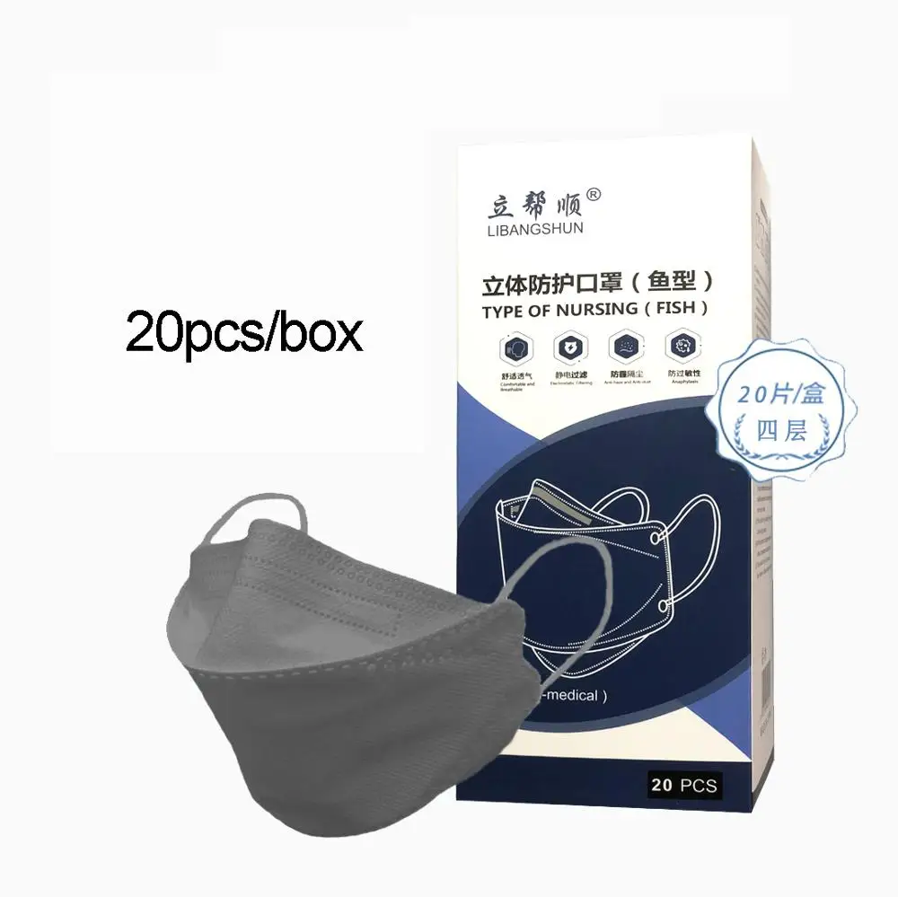 Fish mask KN95 Face masks CE protective pm2.5 hygiene Fast delivery sport respirator | Красота и здоровье