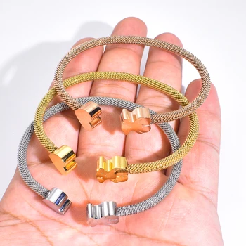 

NEW TOUSES bear Jewelry Fashion Hot pendientes Alloy Letter Bracelet Chain Charm Bracelet Female Personality joyas anillo