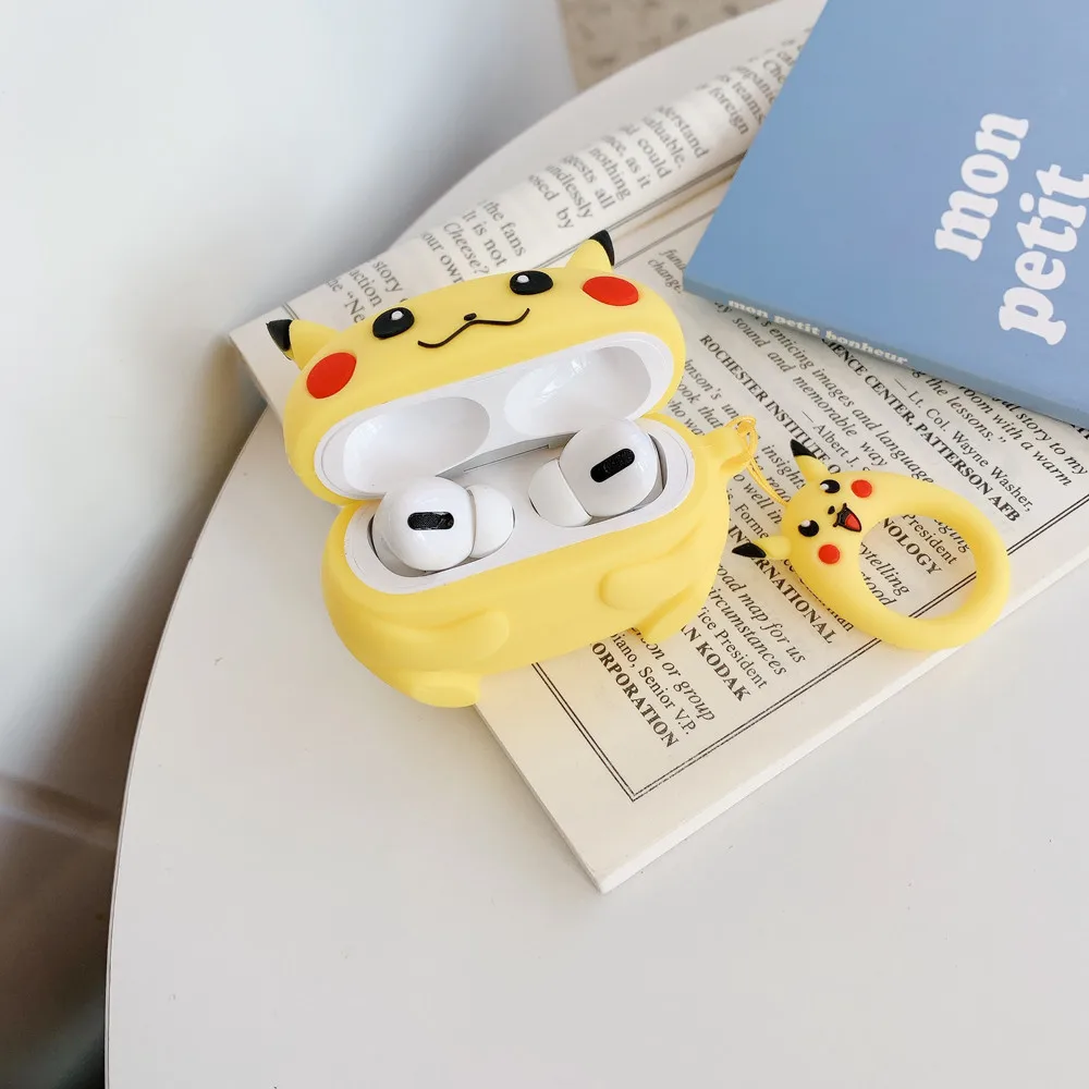 Милый мультяшный защитный чехол для Apple Airpods Pro Pikachue Togepi Squirtle Bluetooth наушники Беспроводной чехол для наушников