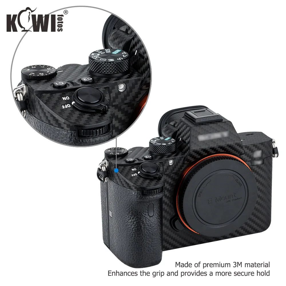 Комплект из углеродного волокна для камеры KIWIFOTOS комплект защиты от царапин Sony A7