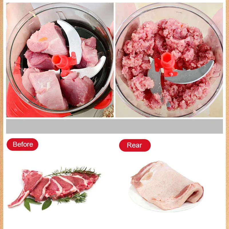 Ручная мясорубка из нержавеющей стали многофункциональная режущая машина разбивающая скручивающаяся машина домашняя взбивающая яйцо чесночная шлифовальная машина