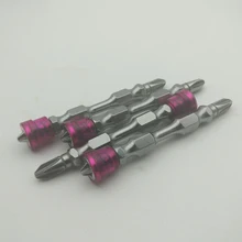 S2 Alloy PH2 Phillips Double Head Magnetic Screwdriver Bits Hex Shank For Drywall Electric Screwdriver Anti-Slip Set Tools