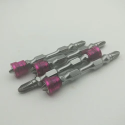 S2 Alloy PH2 Phillips Double Head Magnetic Screwdriver Bits Hex Shank For Drywall Electric Screwdriver Anti-Slip Set Tools