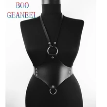Boogeaneel PU кожаный бюстгальтер мода харадзюку Готический сексуальный нательные бретели ремень для женщин Связывание регулируемый пояс для клубной одежды l