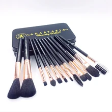 Make-up Brush Set 12Pcs Face Eyeliner Eyebrow Makeup Brushes Set With Travel Case Small Make up Brush