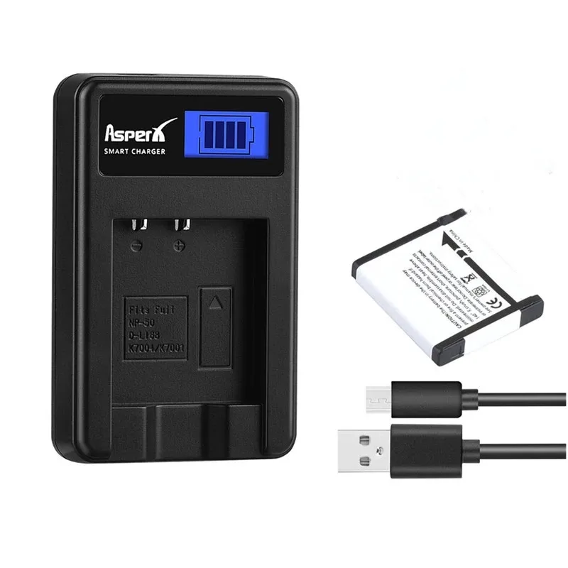 1Pc Np-50 Fnp50 Np50 Klic-7004 D-Li68 Batteria + Caricabatterie Per Fujifilm X10 X20 Xf1 F50 Per Kodak Klic-7004 Per Fotocamera Nigit Vision