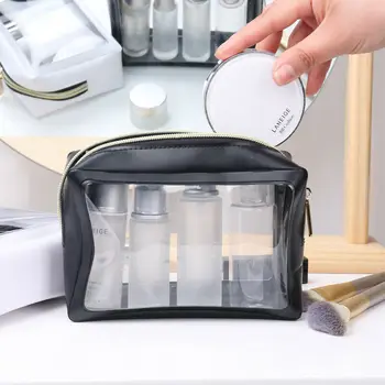 

2019 Women Transparent Cosmetic Bag Multifunction Zipper Women's Toiletry Bag Large Capacity Ladies Waterproof Wash Pouch