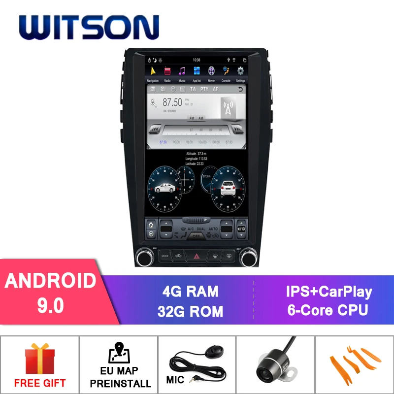 WITSON Android 9 0 TESLA для FORD EDGE 2015 2019 4 ГБ 32 GPS навигация|Мультимедиаплеер авто| |