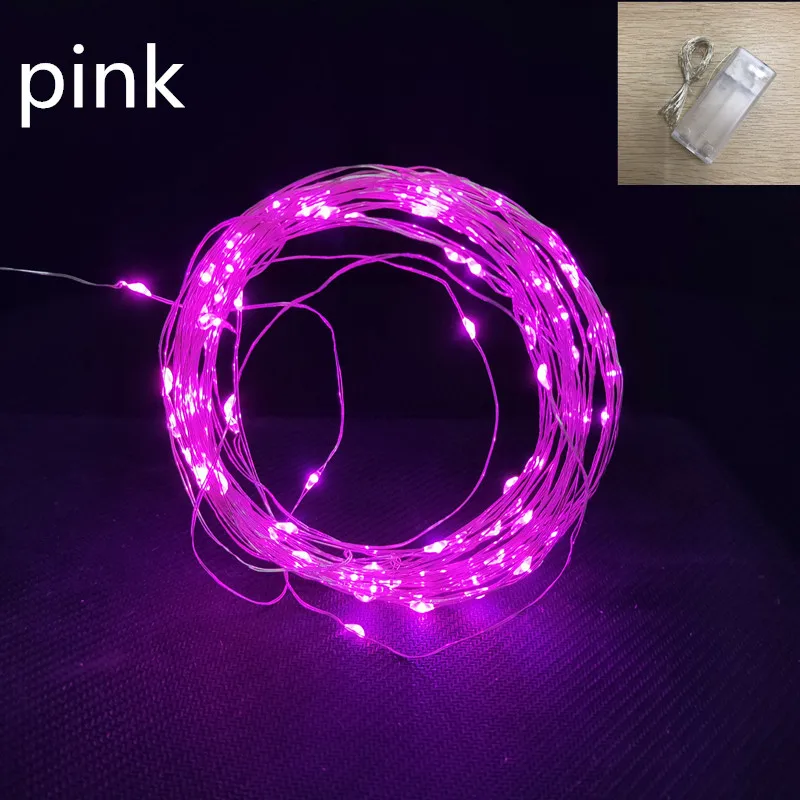 box pink Рождественские украшения 2 м 20 светодиодный светильники в форме винных бутылок Новогодние рождественские украшения елочные украшения подарок Navidad Kerst - Цвет: box pink