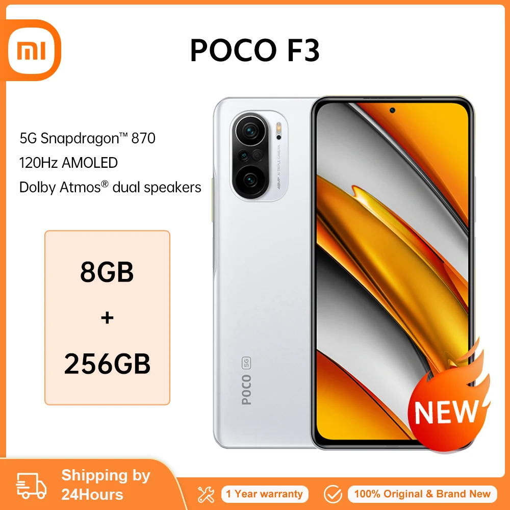 Смартфон POCO F3 NFC 128 ГБ 256 ГБ/8 870 Snapdragon 6 67 восемь ядер 120 дюйма Гц E4 AMOLED дисплей 33 Вт 48