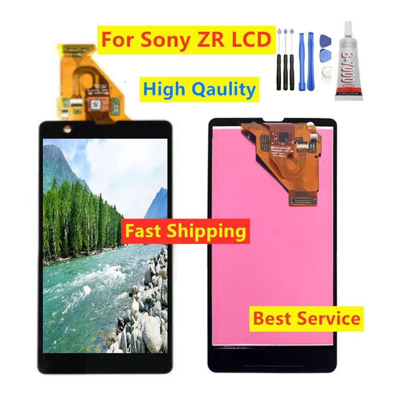ЖК дисплей 4 6 дюйма для SONY Xperia ZR M36h C5502 C5503 сенсорный экран с дигитайзером в сборе