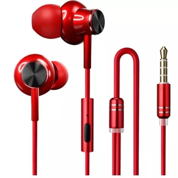 

Hi-fi Sound Wire-controlled Anti Radiation Earphone Metal In-Ear Military headset