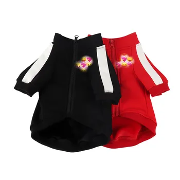 

New Dog Clothes Winter Plus Cashmere Sportswear Small Medium Puppy Cat Trendy Sweater Pet Sweatshirt Pet Suppliers