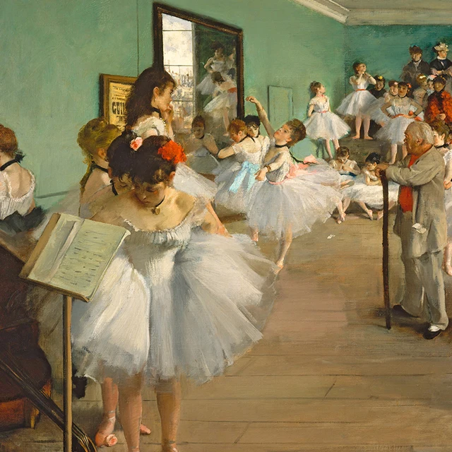 Dancing Class Ballet Paintings by Edgar Degas Printed on Canvas 2