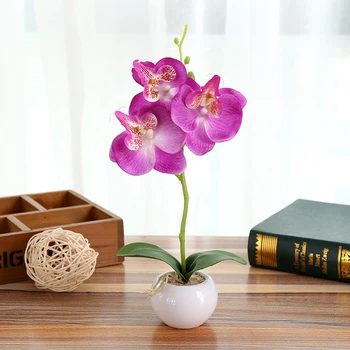 

Artificial Butterfly Orchid Bonsai Plants Flowers Seeds Wedding Home Table Decor