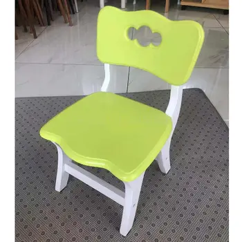 

Simple Solid Wood Children's Chair Lovely Backrest Chair Household Baby's Dinner Chair Bench Kindergarten Wood Chair